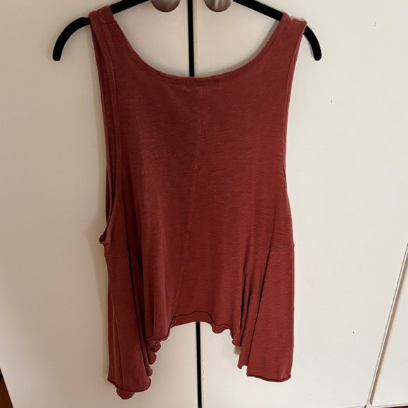 Forever 21 Rust Ruffle-Hem Sleeveless Tank - Picture 2 of 3